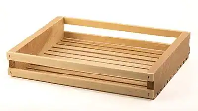 11L x 13-1/2W x 2-1/2H, Wooden Slatted Gift Crates