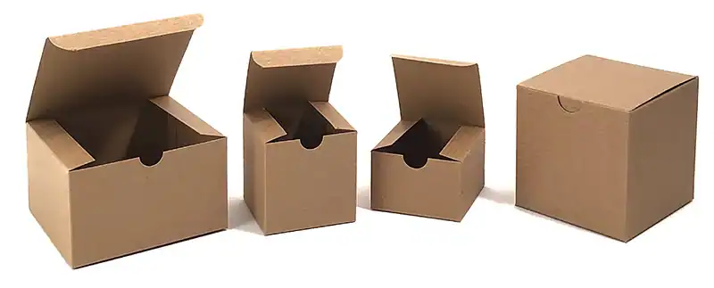 6-1/2L x 6-1/2W x 1-5/8H, Ohio Valley Recycled Gift Boxes, Kraft