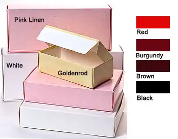 5-1/2W x 2-3/4L x 1-3/4H, One-Piece Candy Boxes, Black
