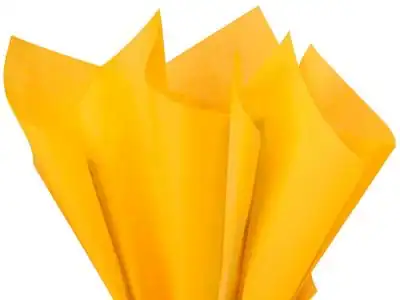 15W x 20L, Colored Tissue Paper, Goldenrod