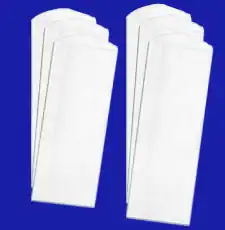 3-1/2W x 2L x 10H, White Paper Pharmacy Bags
