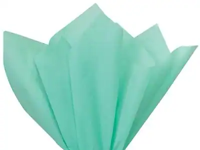 15W x 20L, Colored Tissue Paper, Aqua