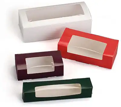 5-1/2W x 2-3/4L x 1-3/4H, Window Candy Boxes, Burgundy