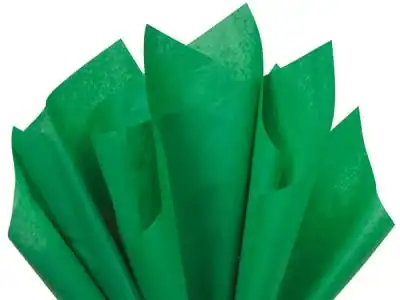 15W x 20L, Colored Tissue Paper, Festive Green