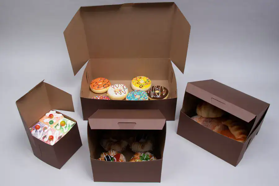 Chocolate Cocoa Brown Bakery Boxes