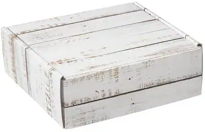 8W x 8L x 3H, Distressed Wood Corrugated Mailer Boxes