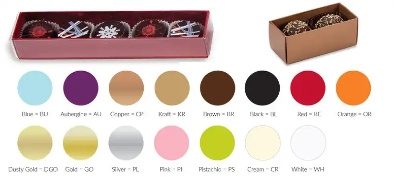 2-3/4W x 1-1/4L x 1-1/8H, Long Colored Candy Boxes, Aubergine