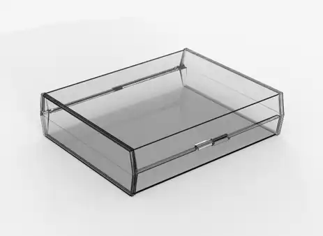 Rigid Hinged Plastic Boxes - 8-18 x 6-14"