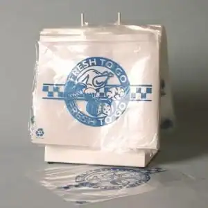 10W x 8L, 1.2 Mil "Fresh To Go" Zip Top Saddle Pack Deli Bags