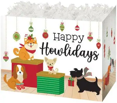 7W x 4L x 5H, Gift Baskets, Happy Howlidays