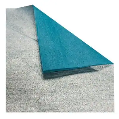 20W x 30L, Precious Metal Bi-Metallic Tissue, Turquoise/Silver