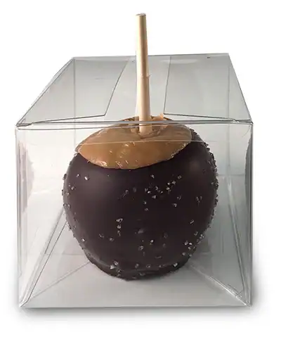 4W x 4L x 4H, Plastic Cube Apple Box