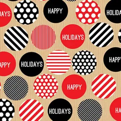 20W x 30L, Christmas and Valentines Style Tissue, Deco Dots