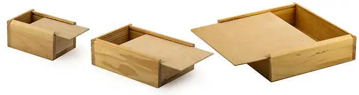 Wooden Slide Top Boxes