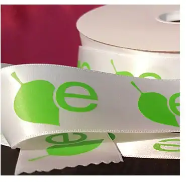 Wire Edged Tiffany Polyester Printed Fabric Ribbon