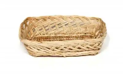 10W x 7L x 2H, Oblong White Willow Open Weave Tray