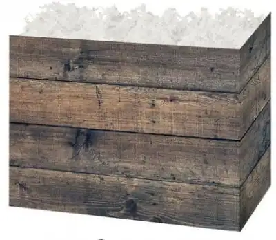 7W x 4L x 5H, Gift Baskets, Rustic Wood