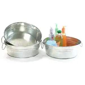 Galvanized Round Handle Tub