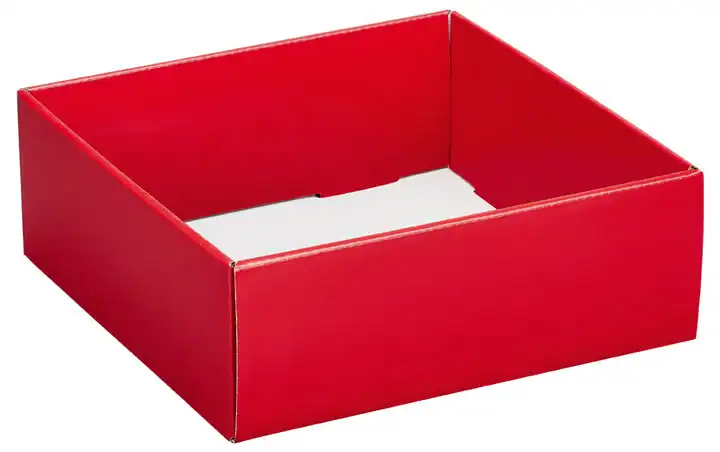 8W x 8L x 3H, Gift Trays, Red
