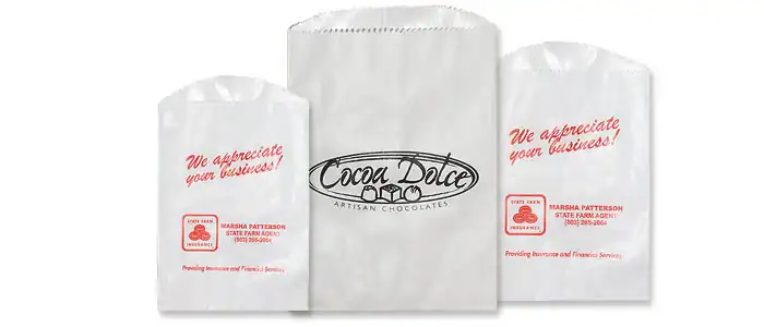 4-3/4W x 6-3/4L , Short Run Glassine Lined Bags, Cream