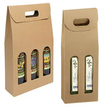 Italian Smooth Kraft Olive Oil & Vinegar Carriers