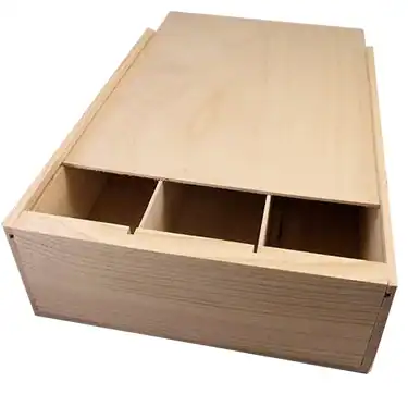 Triple Bottle Wooden Wine Box
