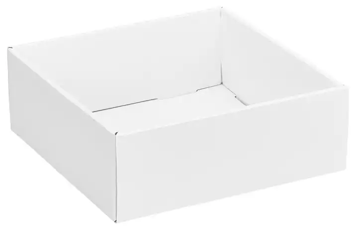 8W x 8L x 3H, Gift Trays, White