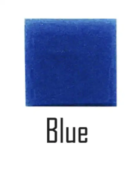 1W x 1L, 1/2 in., Foam, Blue
