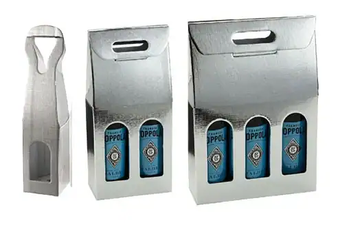 Argento Silver Linen Wine Boxes