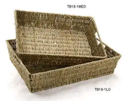 16W x 11L x 3-3/4H, Rope Rectangle Medium Wire Frame