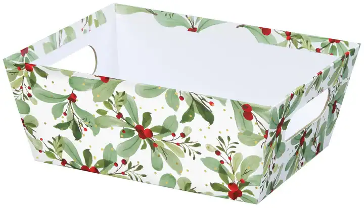 9W x 7L x 3-1/2H, Gift Trays, Holiday Berries