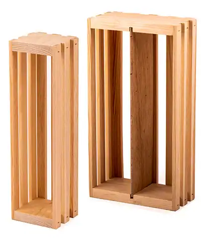 12-3/4L x 3-3/8W x 3-1/2H, 1 Bottle Wine Crate