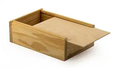 8L x 5W x 2H, Wooden Slide Top Boxes