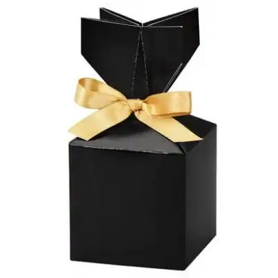 3.5W x 3.5L x 3.5H, Cinch Gift Boxes, Black