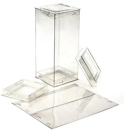2-1/2W x 2-1/2L x 6H, FDA Approved Clear Square Tube