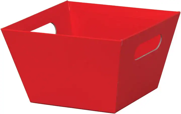 8W x 8L x 5H, Gift Trays, Solid Red