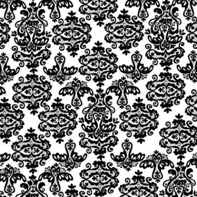 20W x 30L, Everyday Styled Tissue, Black Damask