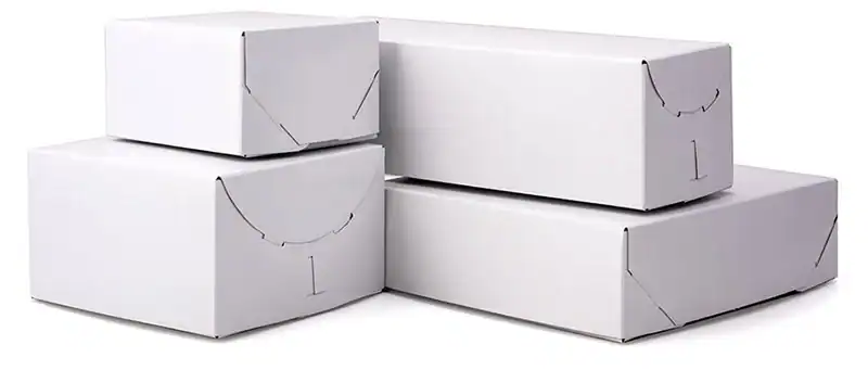 4W x 4L x 3H, Ohio Valley Gloss Lock Corner Boxes, White