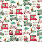 24W x 208 ft, Holiday Wrapping Paper, Christmas Cats in Cars