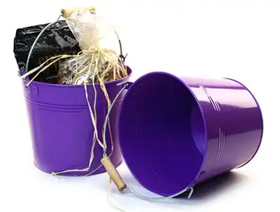 8-1/2 inch Purple Pail Wooden Handle