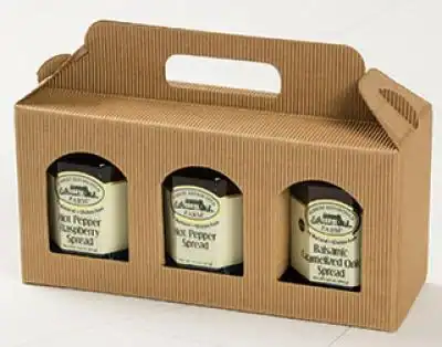 42616L x 3-1/18W x 4-11/16H, Jar Gift Boxes Carriers, Kraft