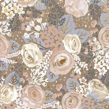 24W x 208 ft, Floral Wrapping Paper, Bouquet