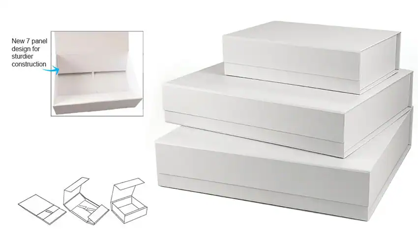 Vogue Series 7 Panel Matte Apparel Magnetic Boxes