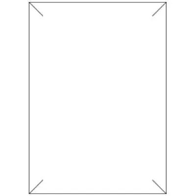 5-1/4W x 3-3/4L, Peachboard Folding Flocked Cardboard Platforms, Black