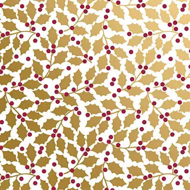 20W x 30L, Christmas and Valentines Style Tissue, Elegant Holly