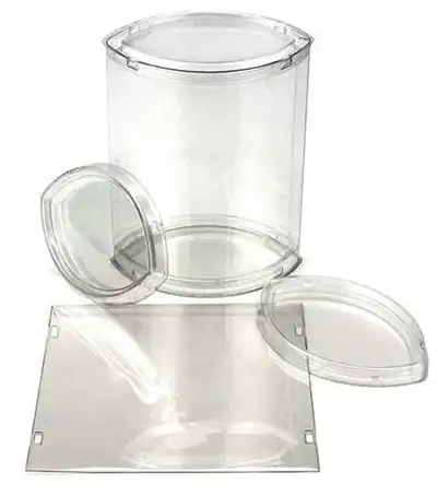 3-1/16W x 2-1/16L x 6-1/16H, FDA Approved Clear Ellipse Tube
