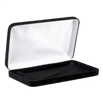 7-1/8W x 4-1/4L x 1-1/8H, Echelon Velour Collection, Black