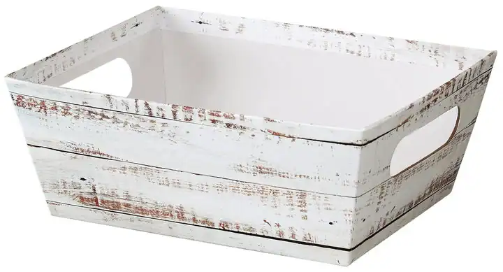 9W x 7L x 3-1/2H, Gift Trays, Distressed Wood