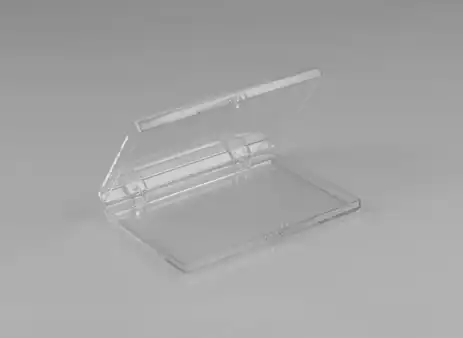 Rigid Hinged Plastic Boxes - 3-34 x 1-316"
