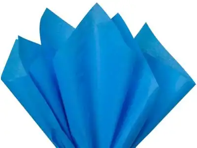 15W x 20L, Colored Tissue Paper, Brilliant Blue